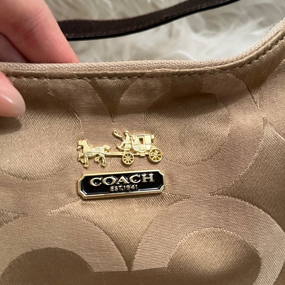 Tan/Brown Vintage Coach Purse - Picture 8 of 13